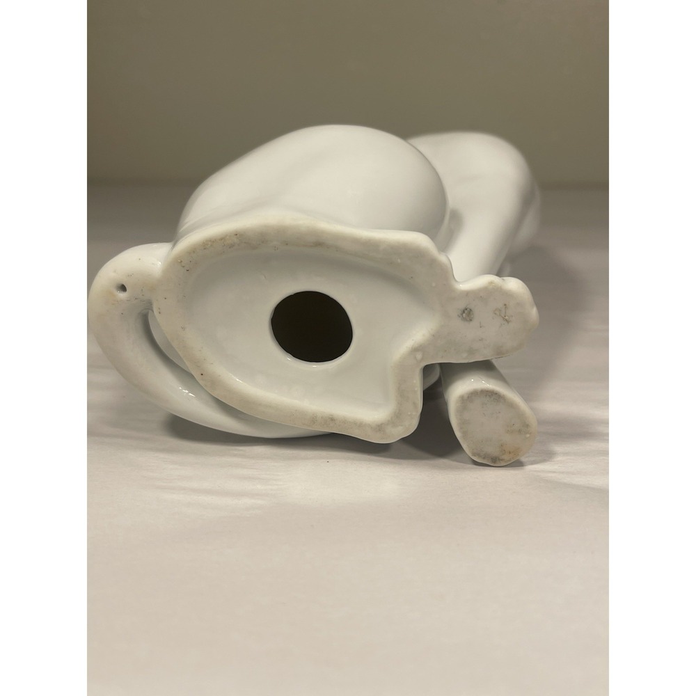 Vintage Otagiri OMC Japan Porcelain White Cat Figurine 8" Sitting Siamese MCM - Picture 6 of 6